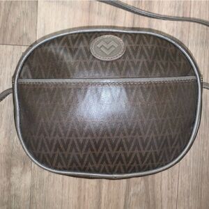 Valentino Dark Brown Leather Crossbody Bag